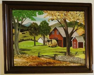 Framed primitive art