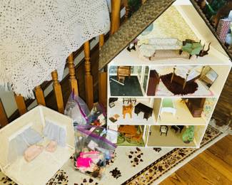 Large Doll house with furniture