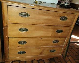 Antique wood chest of drawers