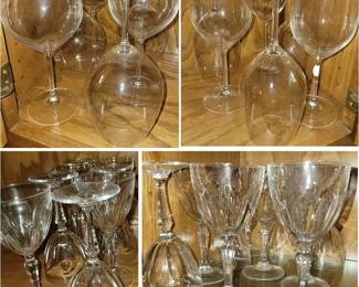 Crystal wine stemware