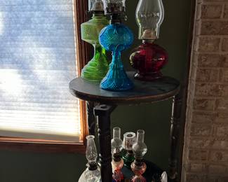 Vintage oil lamps