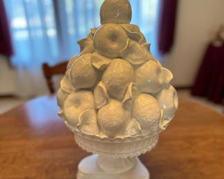 White Austin, ceramic lemon topiary