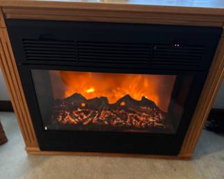 Portable electric fireplace