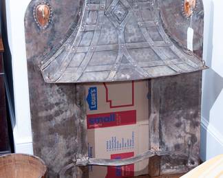 Very cool fireplace surround or with a little work wood fired pizza oven!