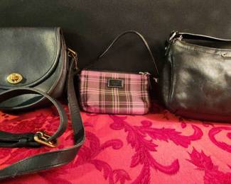 013 Vintage Coach Crossbody, Handbag and Newer Wristlet Used