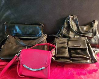 5 Faux Leather Crossbody,shoulder and Hand Bags