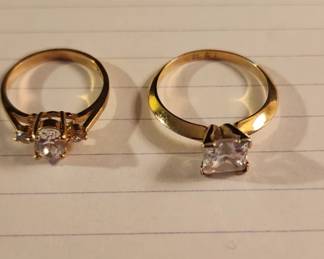 006 2 14k Gold Ring With Cz