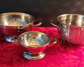 Sharda Stainless Steel Colander Set And Additional 3.5qt Ss Colander