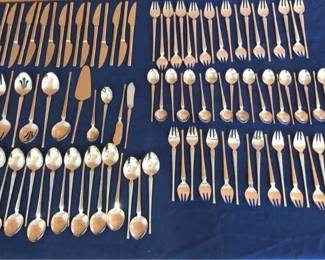 Modern Towel Stainless Steel 18 10 Silverware 109pc