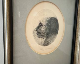 Robert Ernst Marx etching 