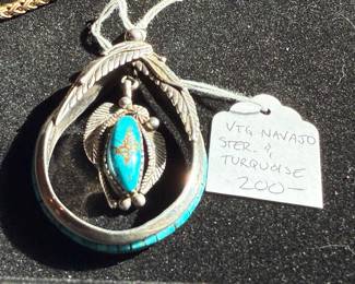 Navajo sterling and turquoise