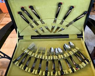 Vintage Haddad  Jezzine Phoenix firebird cutlery set