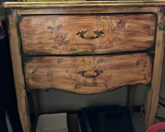 Painted 2 drawer chest