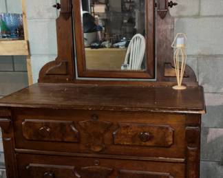 Antique dresser with mirror