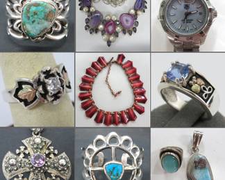 Jewelry over 75 lots, gold, silver, turquoise, Black Hills gold, watches and more