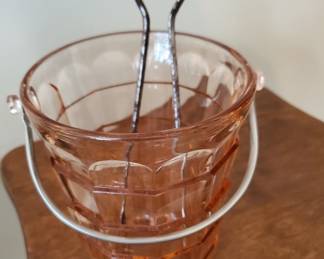 Several pieces of Cranberry Glass.