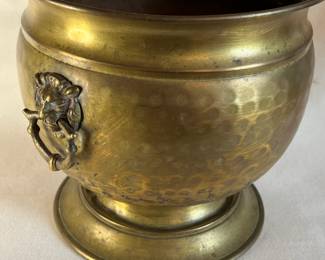Brass spittoon