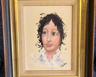 Original oil painting "Madeleina" signed by Maurice Vieira