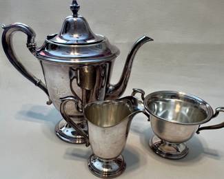 Gorham silver plate tea set