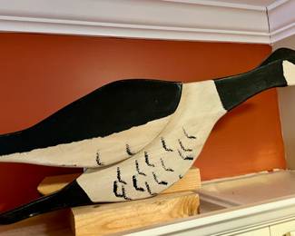Large painted wooden ducks