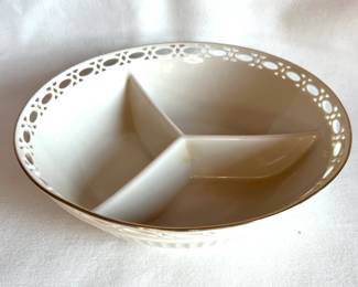 Lenox divided serving bowl