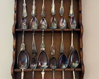 Sterling silver spoon collection