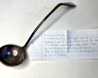 Victor Silver Co. ladle