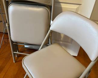 Cosco padded folding chairs (4)