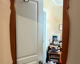 MCM wood framed mirror