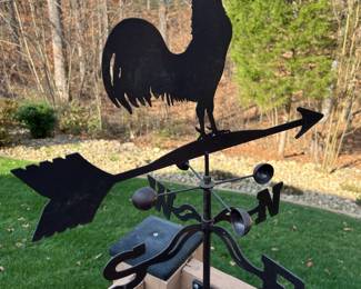 Wrought iron weather vane