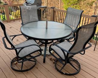 Wrought iron patio furniture