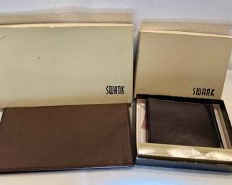 Swank leather wallets (new)