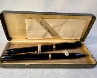 Vintage Waterman's pen set in original box