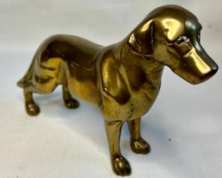Andrea by Sadek brass dog statue