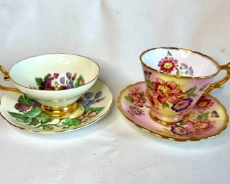 Vintage tea cups and saucers