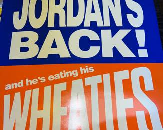 Vintage Jordan Wheaties Banner