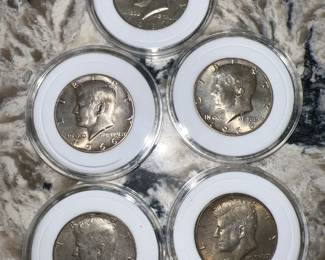 Kennedy Half Dollars 1965 to 1970