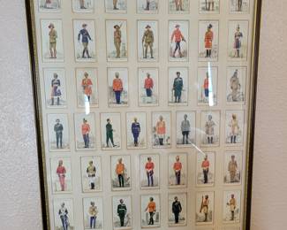 Players Cigarette Cards collection Framed (Internation Military)