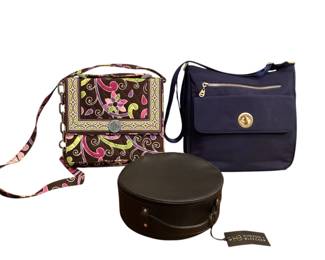 ROHU547 Vera Bradley Baggallini Hudson Bleeker New Hudson and Bleecker wash/jewelry travel bag with removable clear plastic insert for your airport carry-ons
