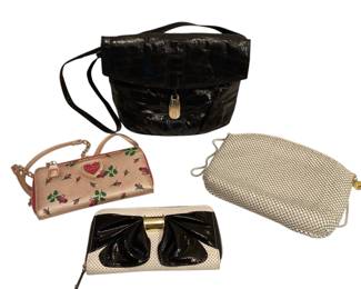 ROHU538 Betsy Johnson Wallets And More Two Betsy Johnson wallets, both unused; black eel skin shoulder bag;&nbsp;
