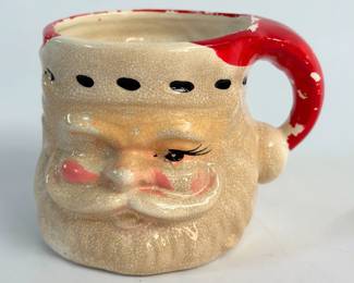 Vintage Christmas Santa Mugs