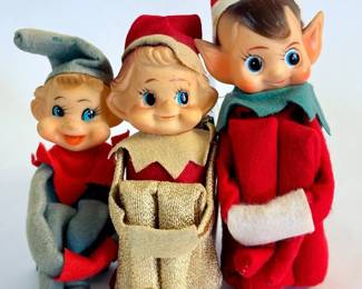 Vintage Christmas Elves