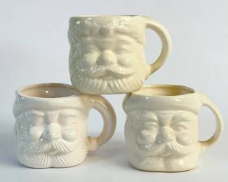 Vintage Christmas Santa Mugs