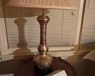 Antique brass lamp