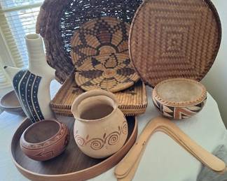 Native American Pottery and Baskets 