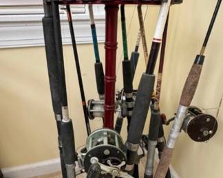 Rods reels and holder