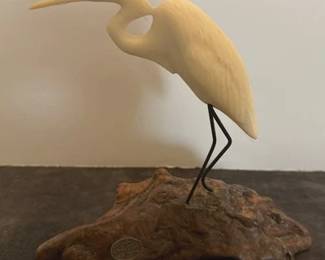 John Perry heron sculpture