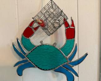 Stained glass crab