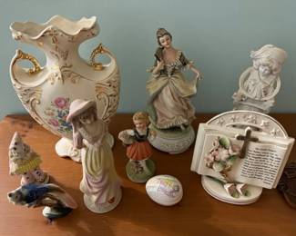 Vintage figurines and collectibles