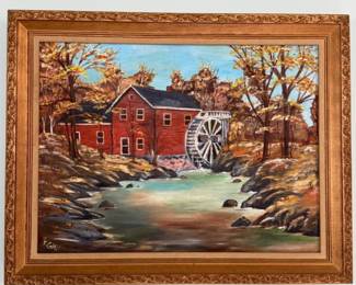 Original painting framed